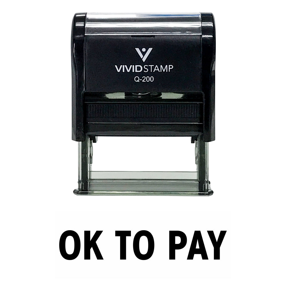 Ok To Pay Self Inking Rubber Stamp