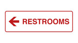 Signs ByLITA Standard RESTROOM (LEFT ARROW) Sign