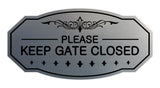 Victorian Please Keep Gate Closed Sign