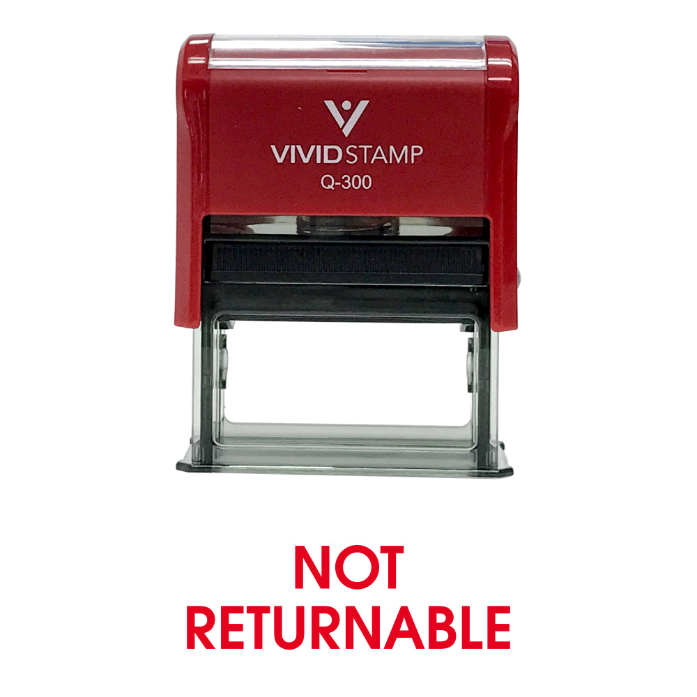 Not Returnable Office Self Inking Rubber Stamp