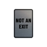Portrait Round Not An Exit Sign