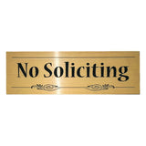 Decorative No Soliciting Sign