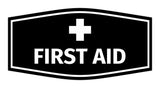 Signs ByLITA Fancy First Aid Sign with Adhesive Tape, Mounts On Any Surface, Weather Resistant, Indoor/Outdoor Use