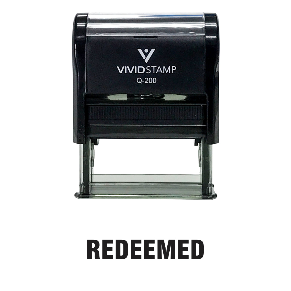 REDEEMED Self Inking Rubber Stamp