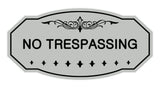 Victorian No Trespassing Sign