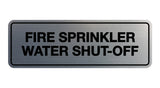 Signs ByLITA Standard Fire Sprinkler Water Shut-Off Sign