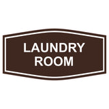 Dark Brown Fancy Laundry Room Sign