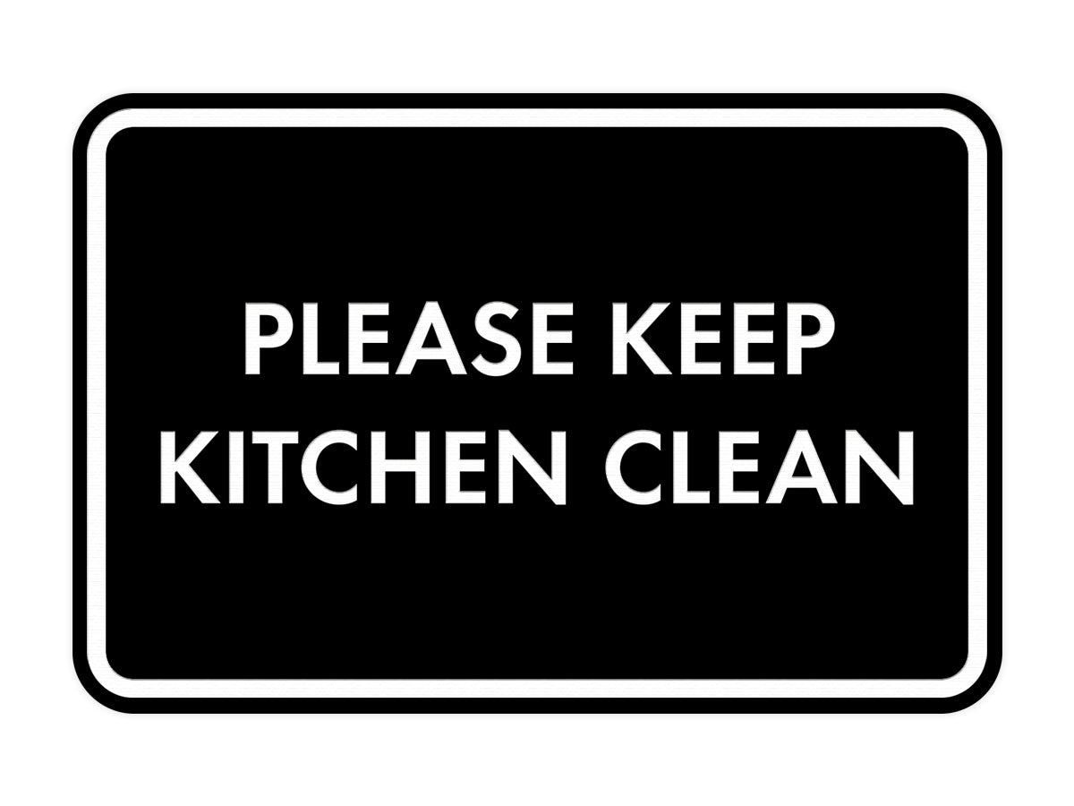 Keep Kitchen Clean Sign