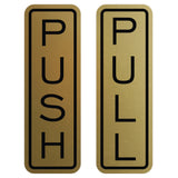 Classic Vertical Push Pull Door Sign