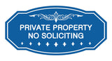 Victorian Private Property No Soliciting Sign