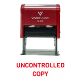 UNCONTROLLED COPY Self Inking Rubber Stamp
