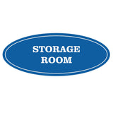 Oval STORAGE ROOM Sign