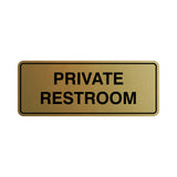 Signs ByLITA Standard Private Restroom Sign