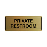 Signs ByLITA Standard Private Restroom Sign