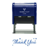 THANK YOU w/ Stars Self Inking Rubber Stamp