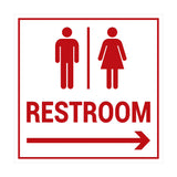 Signs ByLITA Square Restroom Sign