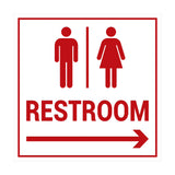 Signs ByLITA Square Restroom Sign