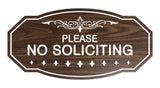Victorian Please No Soliciting Sign