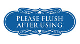 Designer Please Flush After Using Wall or Door Sign