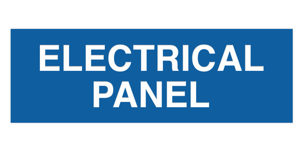 Blue Standard Electrical Panel Sign