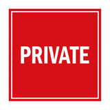 Signs ByLITA Square Private Sign