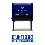 Return To Sender Not At This Address Self Inking Rubber Stamp