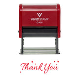THANK YOU w/ Stars Self Inking Rubber Stamp