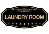 Black / Gold Victorian Laundry Room Sign