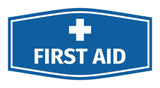 Signs ByLITA Fancy First Aid Sign with Adhesive Tape, Mounts On Any Surface, Weather Resistant, Indoor/Outdoor Use