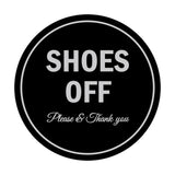 Signs ByLITA Circle Shoes off Please Thank you Sign