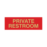 Basic Private Restroom Door / Wall Sign
