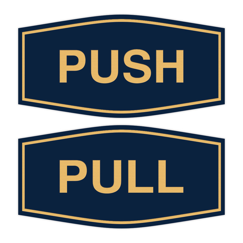 Signs ByLITA Fancy Push Pull Sign Set