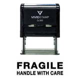 Fragile Handle With Care Self Inking Rubber Stamp