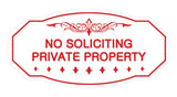 Victorian No Soliciting Private Property Sign