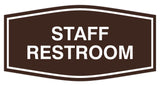Signs ByLITA Fancy Staff Restroom Sign
