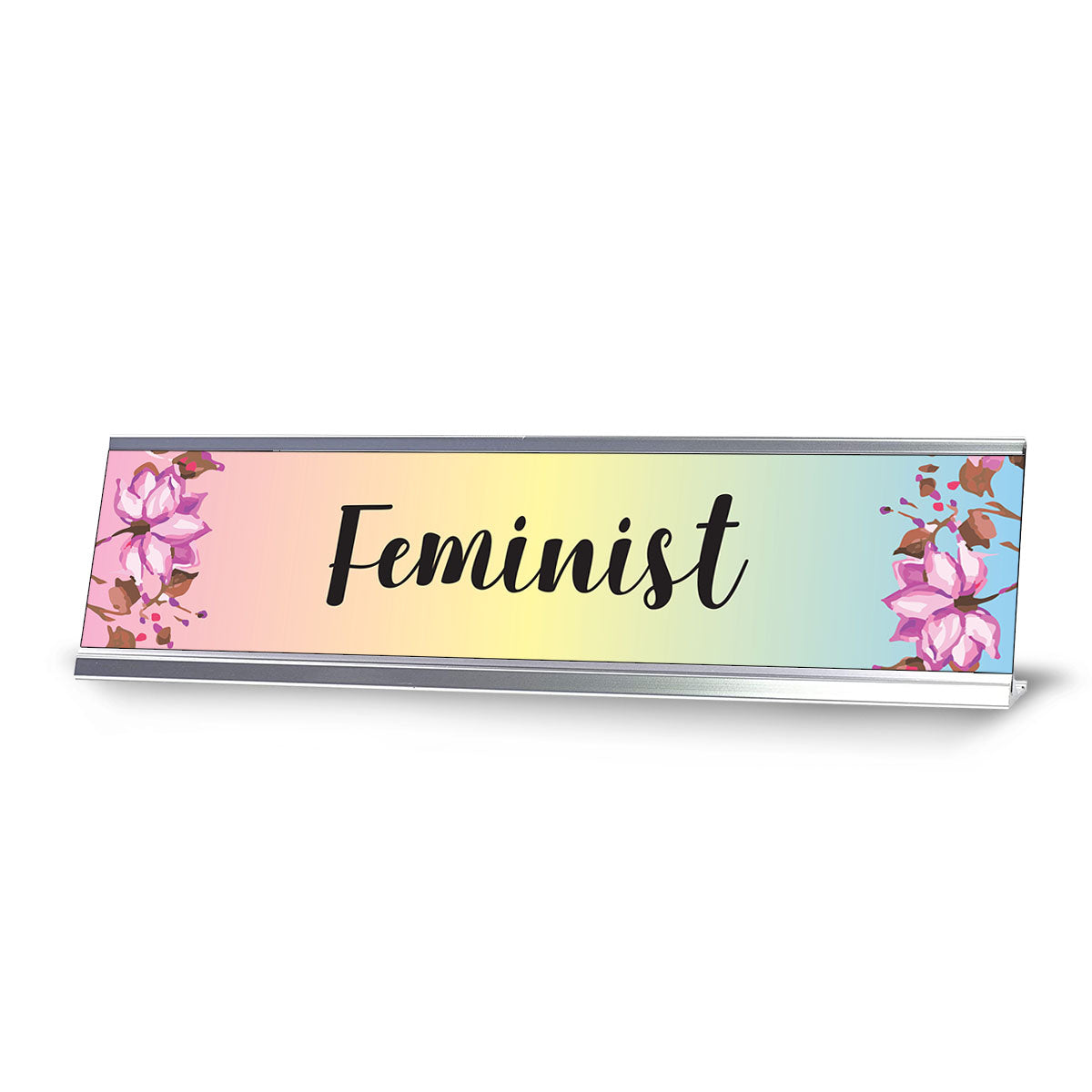 Feminist, Designer Series Desk Sign Nameplate (2 x 8")