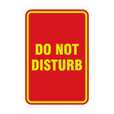 Portrait Round Do Not Disturb Sign