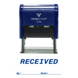 RECEIVED By Date Self Inking Rubber Stamp