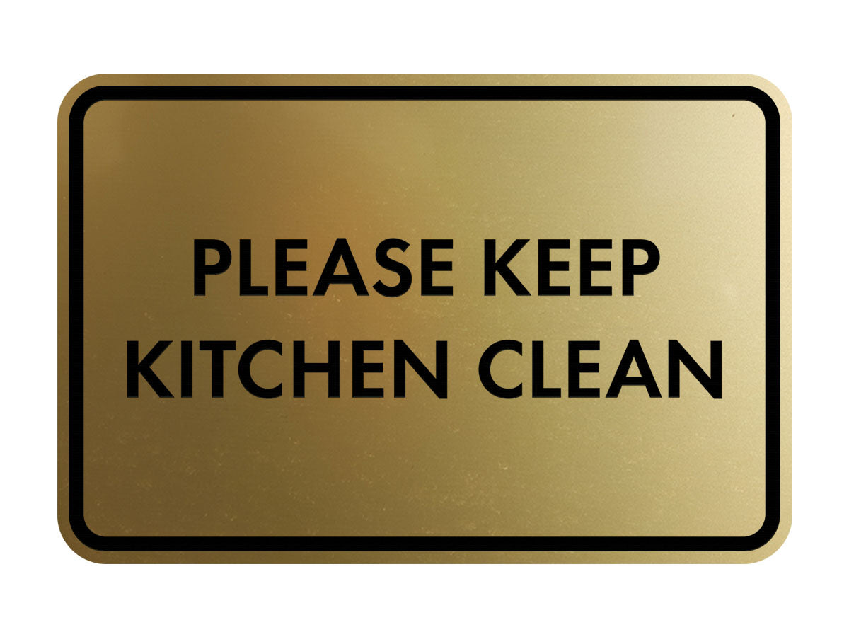 Classic Framed Please Keep Kitchen Clean Wall or Door Sign – Pacific Sign and Stamp classic-framed-please-keep-kitchen-clean-wall-or-door-sign-pacific-sign-and-stamp