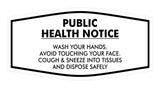 Fancy Public Health Notice Please Wash Your Hands Sign