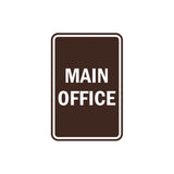 Portrait Round Main Office Sign