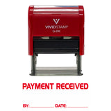 Payment Received By Date Self Inking Rubber Stamp