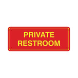 Signs ByLITA Standard Private Restroom Sign