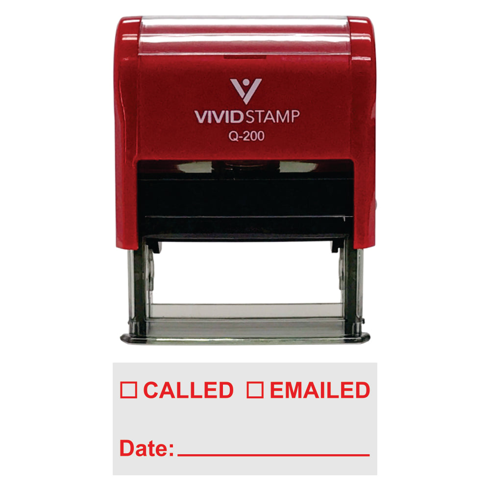 Call Stamp Called Emailed With Date Line Self-Inking Office Rubber Stamp – Pacific ...