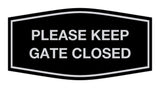 Signs ByLITA Fancy Please Keep Gate Closed Sign