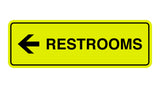Signs ByLITA Standard RESTROOM (LEFT ARROW) Sign