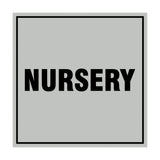 Signs ByLITA Square Nursery Sign with Adhesive Tape, Mounts On Any Surface, Weather Resistant, Indoor/Outdoor Use