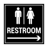 Signs ByLITA Square Restroom Sign