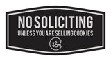 Fancy No Soliciting (Unless You Are Selling Cookies) Wall or Door Sign