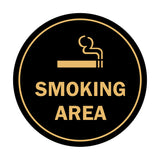 Signs ByLITA Circle Smoking Area Sign
